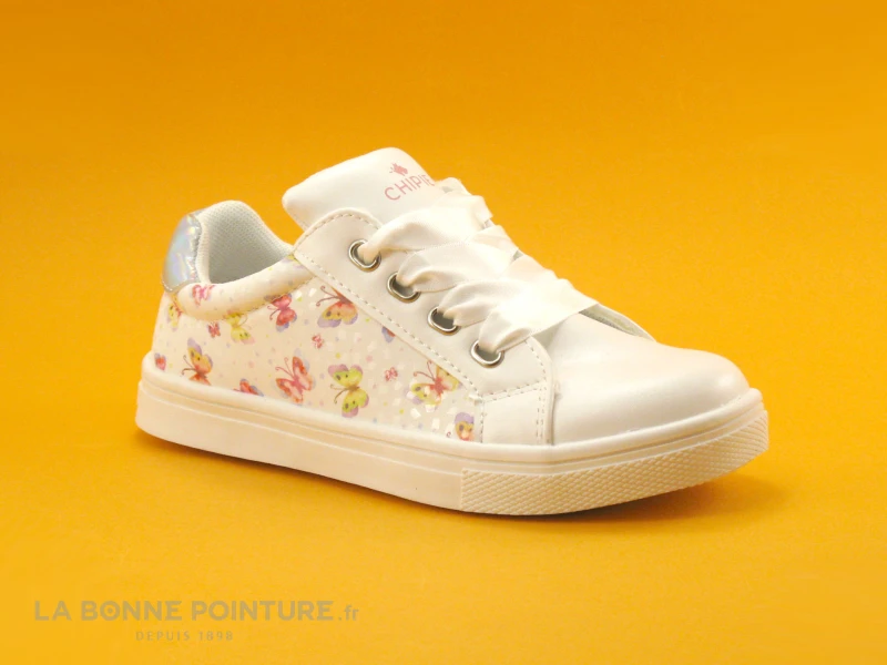 Chipie VOUTI Blanc Papillons - Basket Fille 5 Chipie VOUTI Blanc Papillons - Basket Fille – Image 5