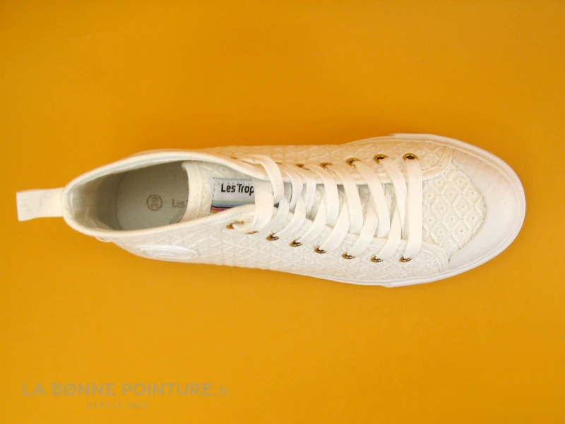 Tropeziennes MOLOKAI Blanc Broderie - 42551 - Basket Montante 6 Tropeziennes MOLOKAI Blanc Broderie - 42551 - Basket Montante – Image 6