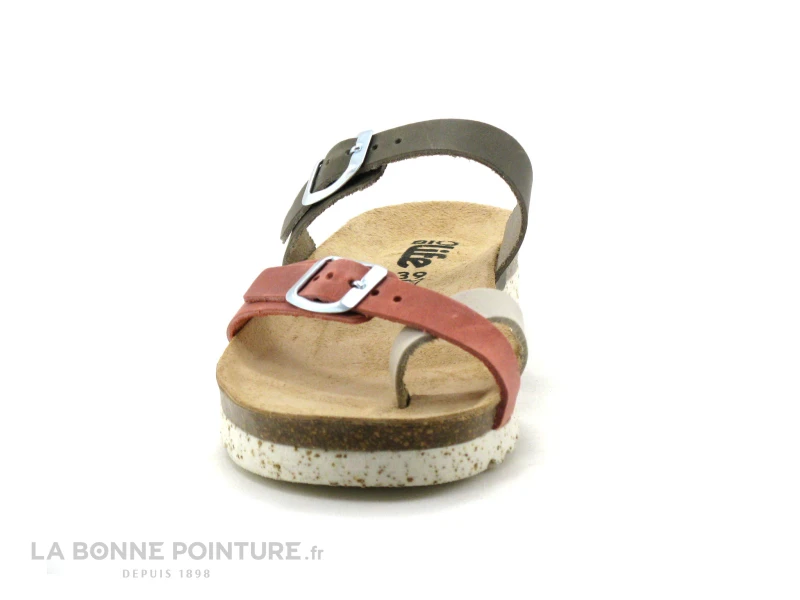 Bio Life 1934 964 Candy 05 Kaki - Rouge - Beige - Tong Femme 2 Bio Life 1934 964 Candy 05 Kaki - Rouge - Beige - Tong Femme – Image 2