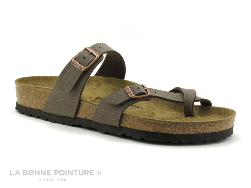 Birkenstock MAYARI Birko Flor Nubuck Mocca BK071061 - Tong 1 Birkenstock MAYARI Birko Flor Nubuck Mocca BK071061 - Tong