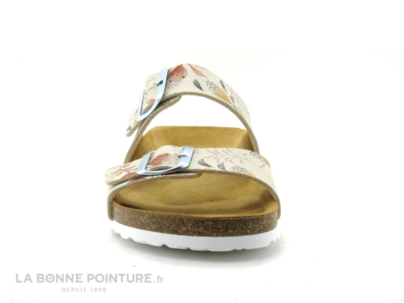 Bio Life 2632 Fleuri - Mule Femme - 2 Brides Reglables 2 Bio Life 2632 Fleuri - Mule Femme - 2 Brides Reglables – Image 2