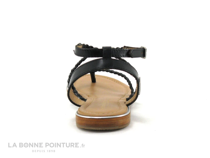 Tropeziennes HONG Noir 42167 - Sandale Tong Plate - Brides Tressees 4 Tropeziennes HONG Noir 42167 - Sandale Tong Plate - Brides Tressees – Image 4