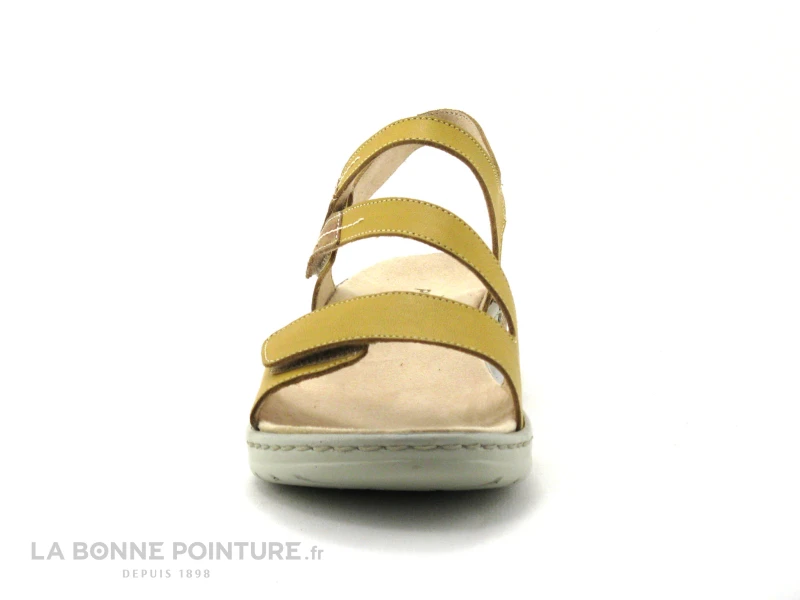 Pedi Green LARIUS Jaune - Sandale Femme Avec Brides Velcro 2 Pedi Green LARIUS Jaune - Sandale Femme Avec Brides Velcro – Image 2