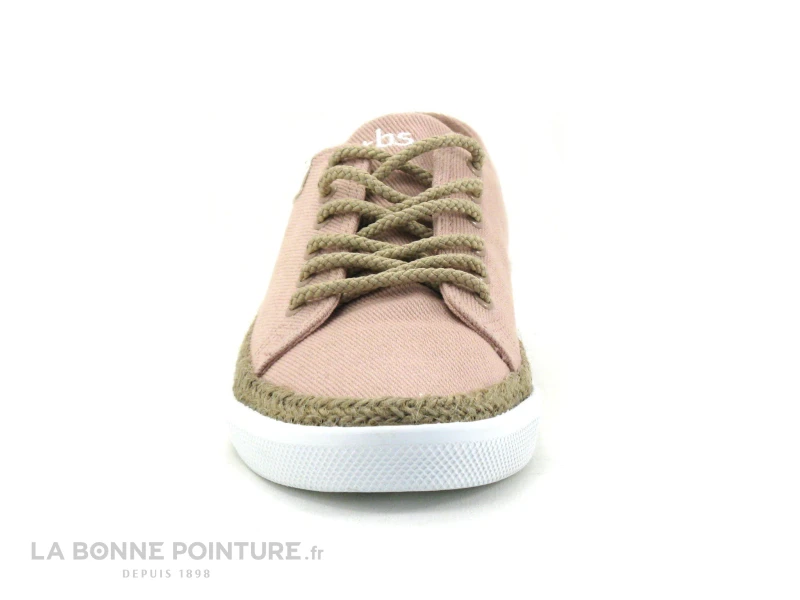 TBS ETHYNNA R7156 Blush - Basket Femme Toile Rose 2 TBS ETHYNNA R7156 Blush - Basket Femme Toile Rose – Image 2