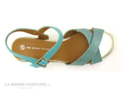 The Divine Factory QL4350 Vert D Eau - Sandale Talon Compense -Optimal Chaussures Magasin cd24607c73b9e66c561f35ea11d5d5ef img 0325.jpg 160417