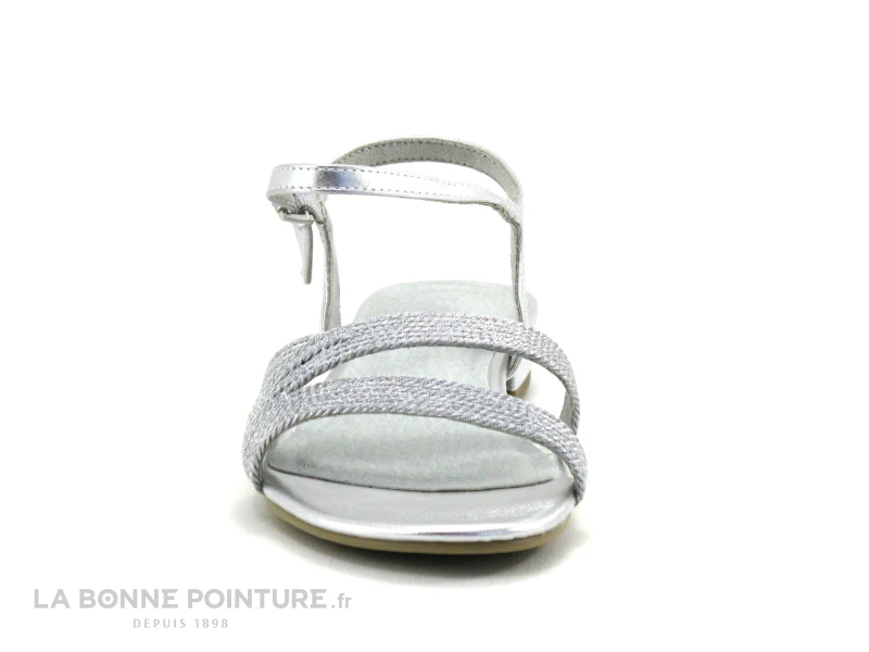 Marco Tozzi-28-185-28 Silver - Sandale Plate Femme Argent 2 Marco Tozzi-28-185-28 Silver - Sandale Plate Femme Argent – Image 2