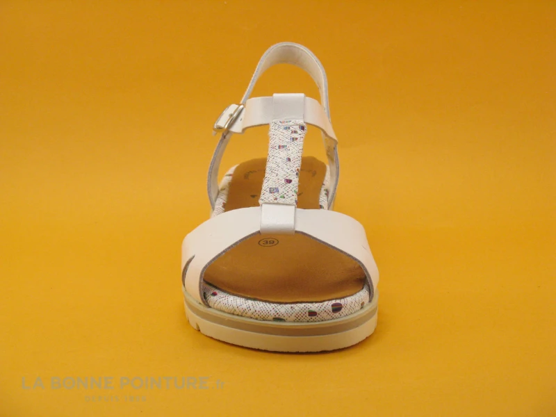 Jordana 3423 Blanc - Bride Salome - Sandale Femme Cuir Blanc 2 Jordana 3423 Blanc - Bride Salome - Sandale Femme Cuir Blanc – Image 2