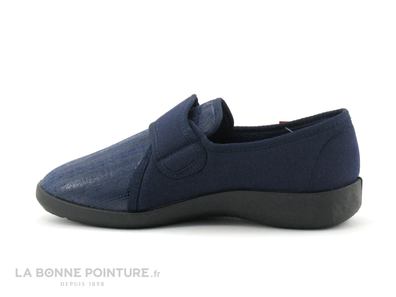 Fargeot UNAVY Marine - Chausson Confort Femme Avec Bride 3 Fargeot UNAVY Marine - Chausson Confort Femme Avec Bride – Image 3