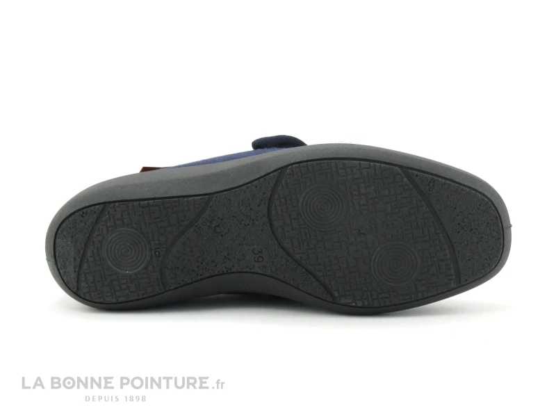 Fargeot UNAVY Marine - Chausson Confort Femme Avec Bride 5 Fargeot UNAVY Marine - Chausson Confort Femme Avec Bride – Image 5
