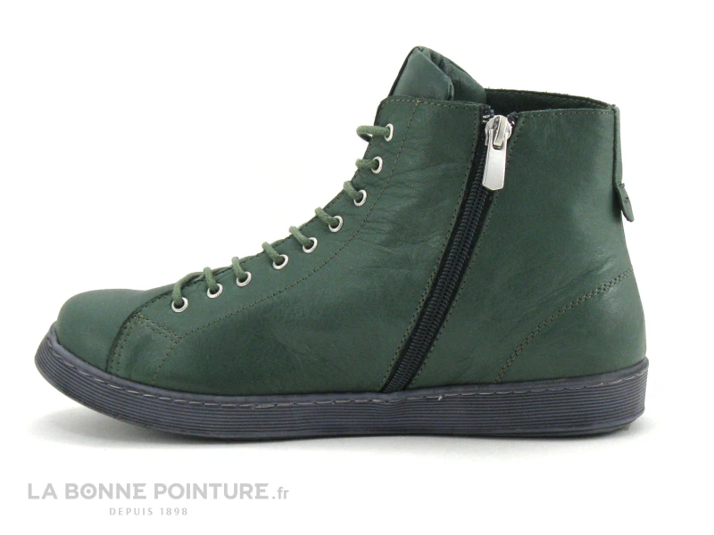 Andrea Conti Tanne 0344900-147 - Basket Montante Femme Cuir Vert 3 Andrea Conti Tanne 0344900-147 - Basket Montante Femme Cuir Vert – Image 3