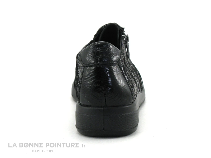 Pedi Girl ALET AMO - Noir Verni - Bleu Metal - Chaussure Femme Avec Zip 4 Pedi Girl ALET AMO - Noir Verni - Bleu Metal - Chaussure Femme Avec Zip â Image 4