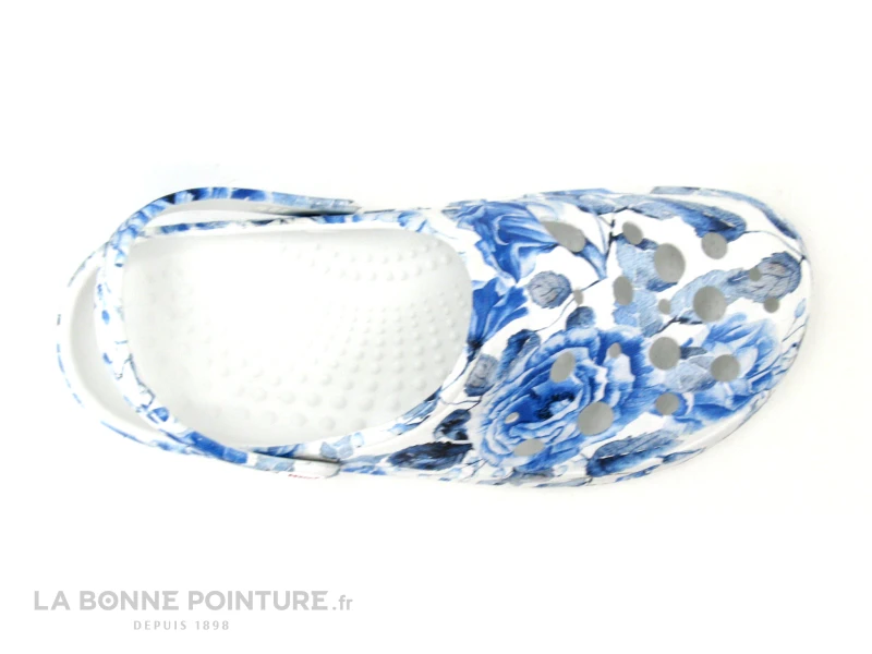 Woz Cheese Bluette - Bleu Blanc - Sabot Fleuri 6 Woz Cheese Bluette - Bleu Blanc - Sabot Fleuri – Image 6