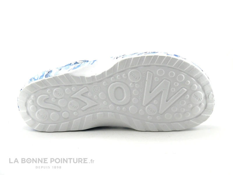Woz Cheese Bluette - Bleu Blanc - Sabot Fleuri 7 Woz Cheese Bluette - Bleu Blanc - Sabot Fleuri – Image 7