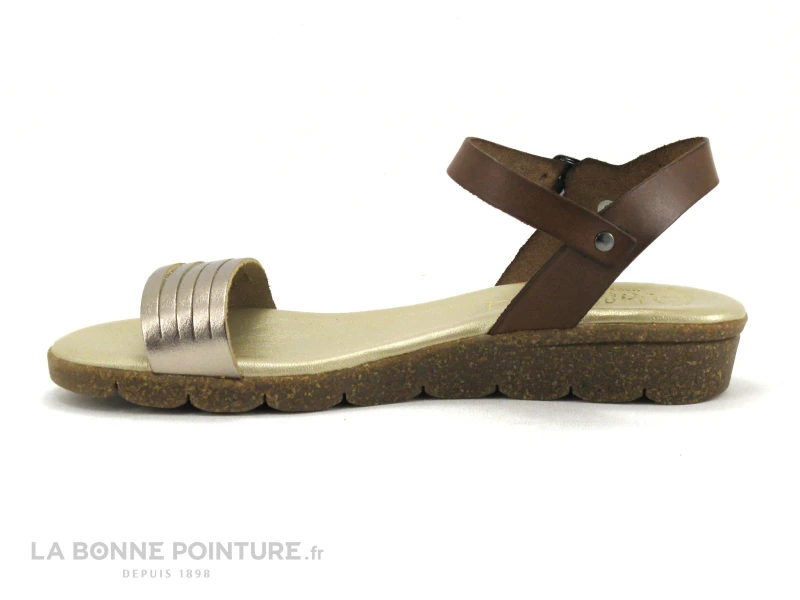 Valerias 6112 - Nu-pieds Or - Marron 3 Valerias 6112 - Nu-pieds Or - Marron – Image 3