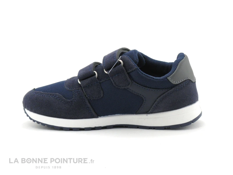 DT New York B313973 Navy - Sneakers Enfant Bleu Marine - 2 Velcros 2 DT New York B313973 Navy - Sneakers Enfant Bleu Marine - 2 Velcros – Image 2