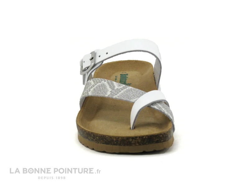 Bionatura 12A456 Blanc Multi - Tong Femme Semelle Compensee 2 Bionatura 12A456 Blanc Multi - Tong Femme Semelle Compensee – Image 2