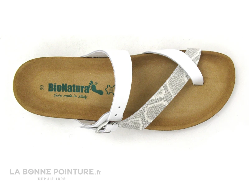 Bionatura 12A456 Blanc Multi - Tong Femme Semelle Compensee 6 Bionatura 12A456 Blanc Multi - Tong Femme Semelle Compensee – Image 6