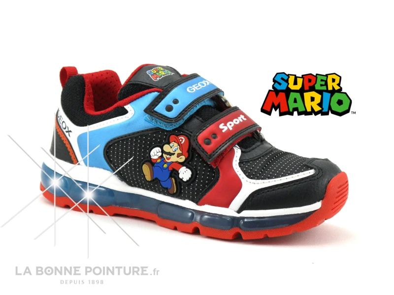 Geox SUPER-MARIO J1644A Android - Black Sky - Basket Basse Led 1 Geox SUPER-MARIO J1644A Android - Black Sky - Basket Basse Led