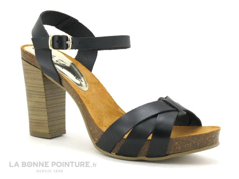 Carla Tortosa 71108 Noir - Sandale Noire Talon Haut 1 Carla Tortosa 71108 Noir - Sandale Noire Talon Haut