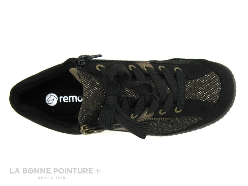 Remonte R1481-03 - Noir - Bronze Antic - Basket Montante Femme 6 Remonte R1481-03 - Noir - Bronze Antic - Basket Montante Femme â Image 6