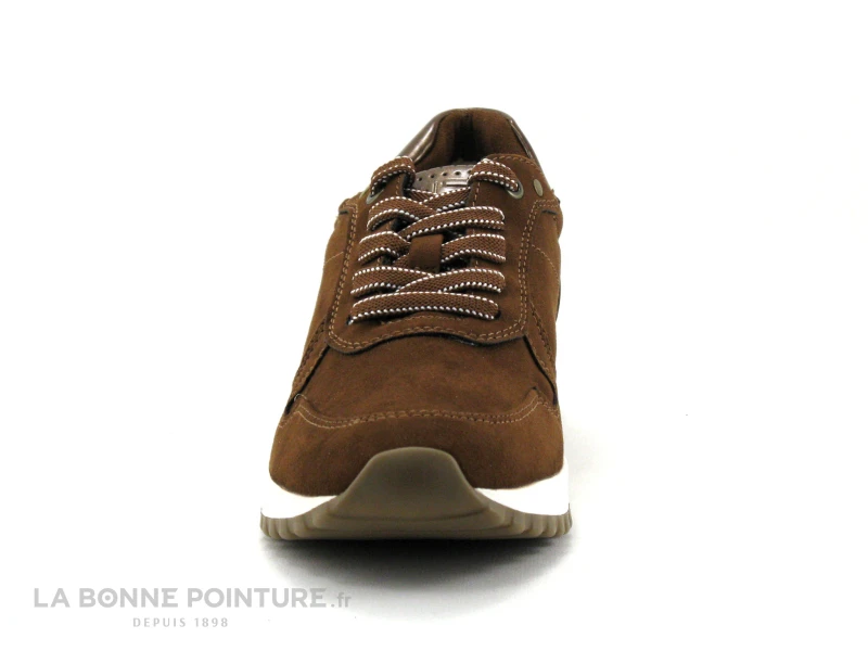 Marco Tozzi 2-23734-27 Cognac - Basket Femme Velours Marron 2 Marco Tozzi 2-23734-27 Cognac - Basket Femme Velours Marron â Image 2