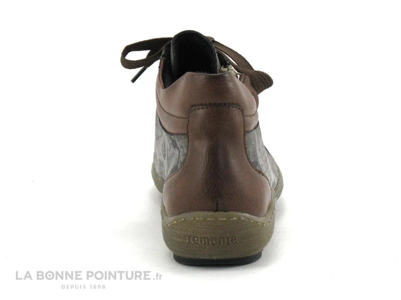 Remonte R1487-24 - Marron - Noir - Chaussure Montante Femme 4 Remonte R1487-24 - Marron - Noir - Chaussure Montante Femme – Image 4
