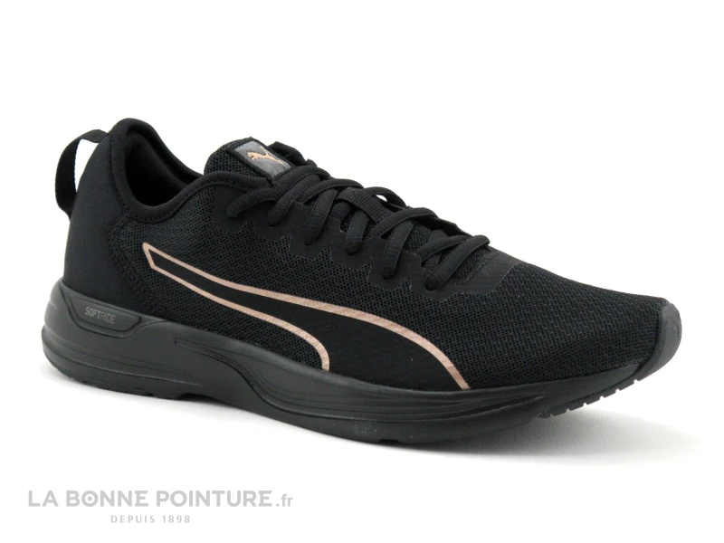 Puma ACCENT Black Rose Gold 195515 - Basket Sport Femme 1 Puma ACCENT Black Rose Gold 195515 - Basket Sport Femme