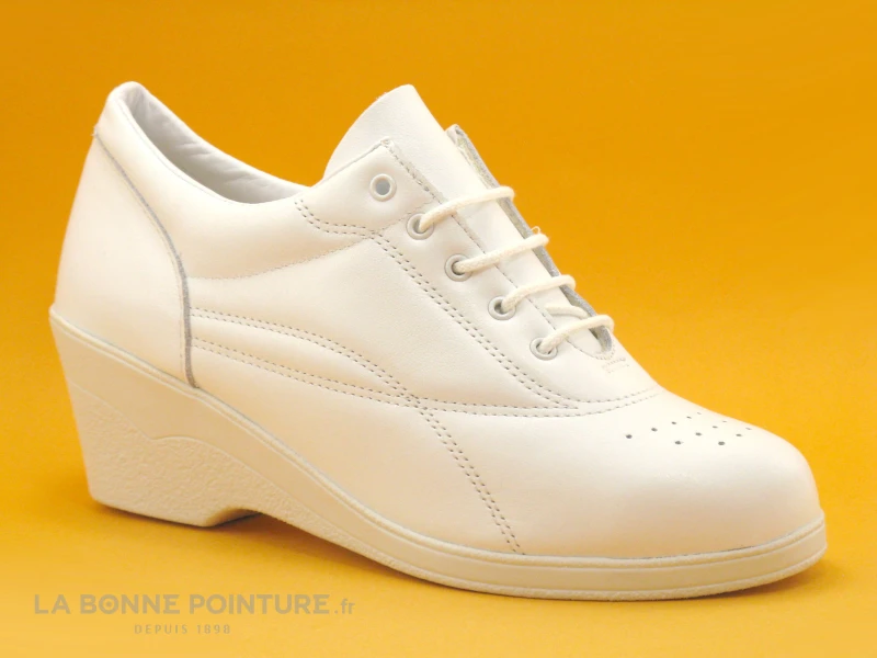 Bopy Lucie Permt Blanc Chaussure Compensee 5 Bopy Lucie Permt Blanc Chaussure Compensee – Image 5