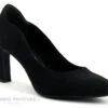 Tamaris 1-22405-27 Black - Escarpin Velours Noir - Talon Haut