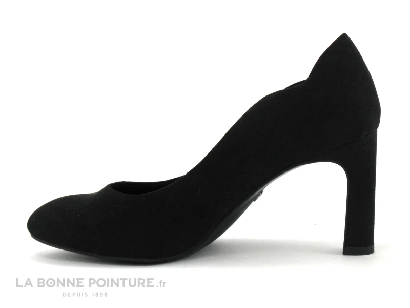 Tamaris 1-22405-27 Black - Escarpin Velours Noir - Talon Haut 3 Tamaris 1-22405-27 Black - Escarpin Velours Noir - Talon Haut â Image 3