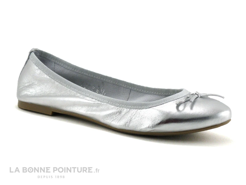 Marco Tozzi Premio 2-22122-22 Silver - Ballerine Cuir Argent 5 Marco Tozzi Premio 2-22122-22 Silver - Ballerine Cuir Argent â Image 5