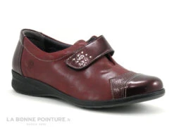 Nouvelles versions 5 Suave Dallas 7510 TS Velcro - Maroon Multi - Chaussure Bordeaux Femme