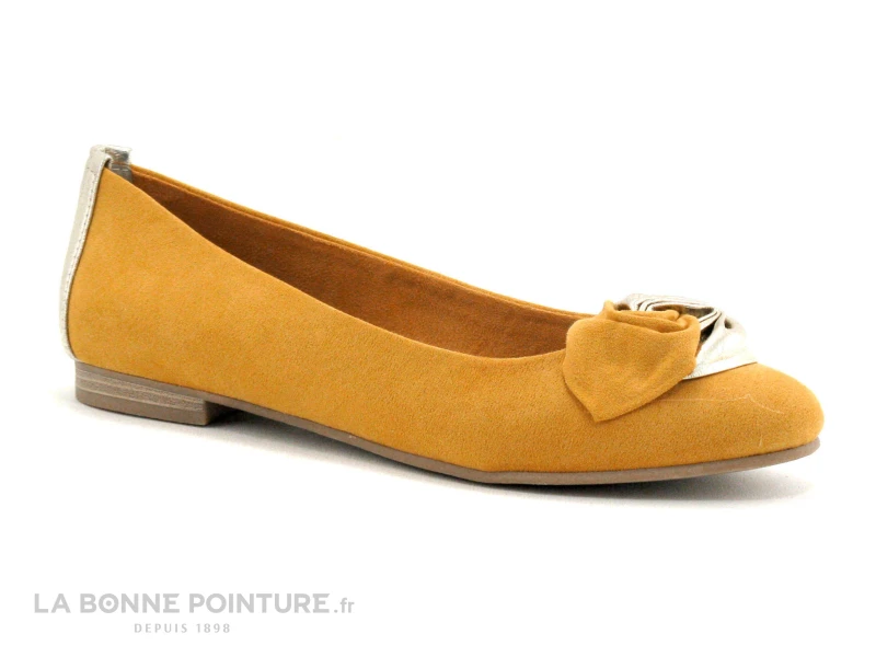 Marco Tozzi 2-22108-22 - Jaune Safran - Ballerine Femme 1 Marco Tozzi 2-22108-22 - Jaune Safran - Ballerine Femme