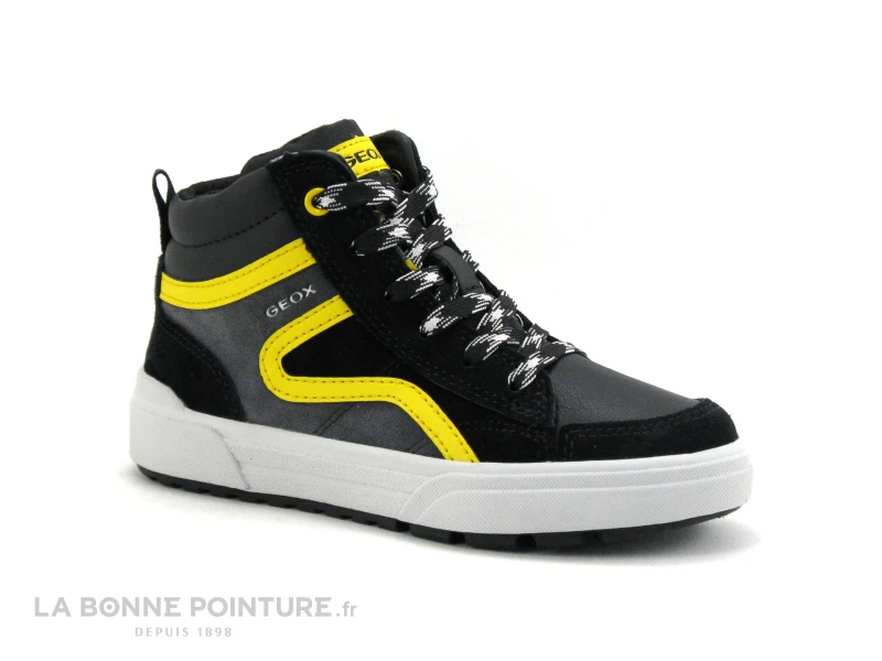 Geox WEEMBLE J26HAB - Black Yellow - Sneakers Montante GARCON 5 Geox WEEMBLE J26HAB - Black Yellow - Sneakers Montante GARCON – Image 5