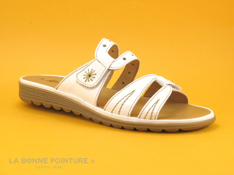 Morans FEUGES Blanc - Mule Femme Brides Reglables 1 Morans FEUGES Blanc - Mule Femme Brides Reglables