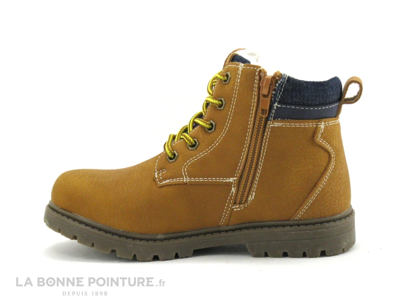 Wipop WYELKOR Camel - Jean - Bottillon GARCON Marron 3 Wipop WYELKOR Camel - Jean - Bottillon GARCON Marron – Image 3