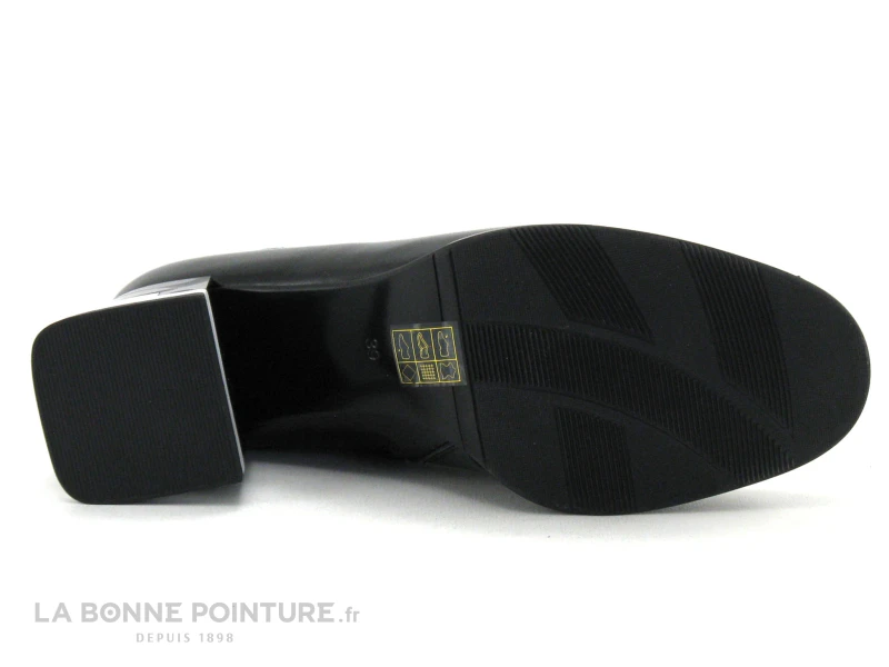 Metamorf Ose MACAREL Noir Verni - Boots Femme -Talon Noir Et Blanc 7 Metamorf Ose MACAREL Noir Verni - Boots Femme -Talon Noir Et Blanc – Image 7