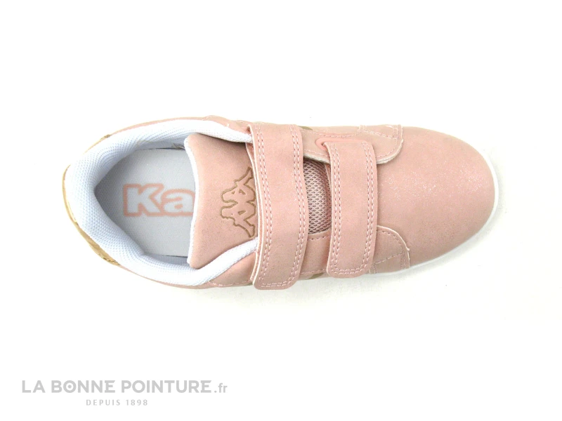 Kappa LOGO ALPHA - Pink Metallic 311CFW - Basket Fille Rose - Velcros 4 Kappa LOGO ALPHA - Pink Metallic 311CFW - Basket Fille Rose - Velcros â Image 4