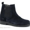Bopy SEVEN Cuir Velours Bleu Marine - Bottine Fille