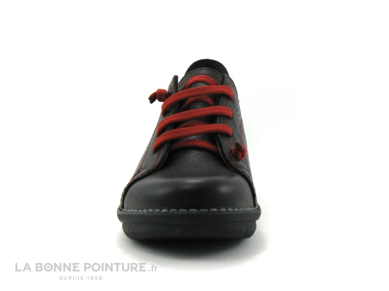 Jungla 7582 Noir - Chaussure Basse Femme Avec Lacet Elastique 2 Jungla 7582 Noir - Chaussure Basse Femme Avec Lacet Elastique â Image 2
