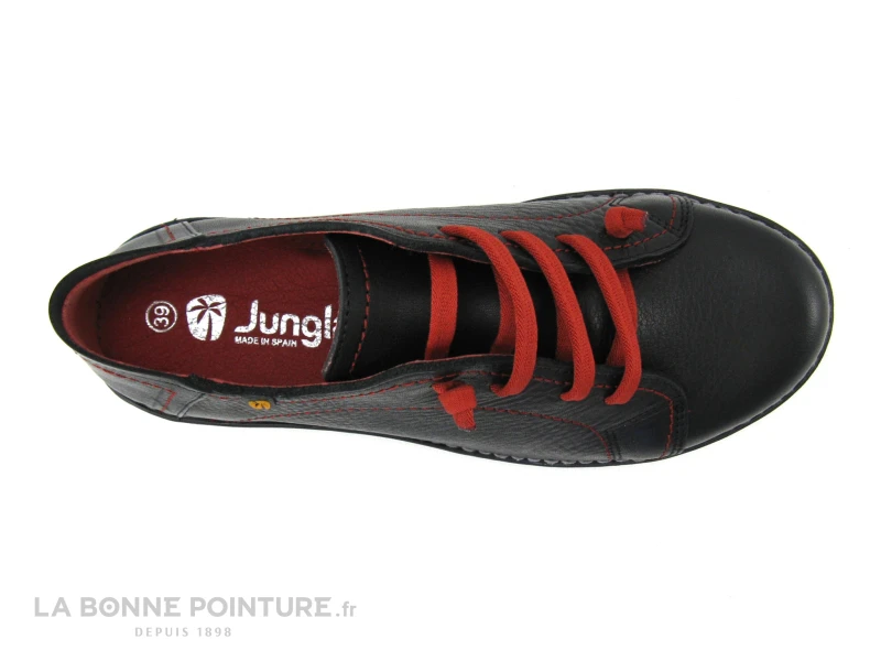 Jungla 7582 Noir - Chaussure Basse Femme Avec Lacet Elastique 6 Jungla 7582 Noir - Chaussure Basse Femme Avec Lacet Elastique â Image 6