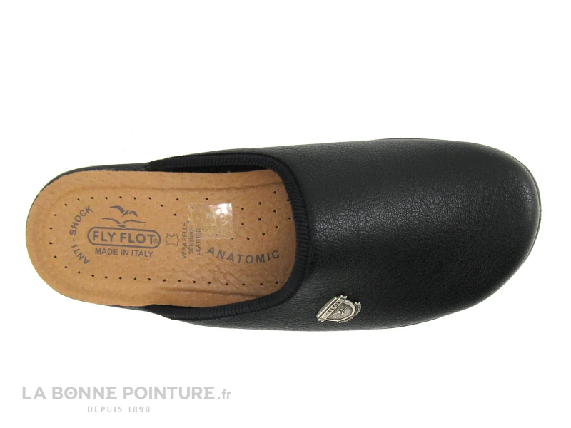 Fly Flot FITRECE Noir - Pantoufle Mule Homme Avec Semelle Cuir 4 Fly Flot FITRECE Noir - Pantoufle Mule Homme Avec Semelle Cuir â Image 4