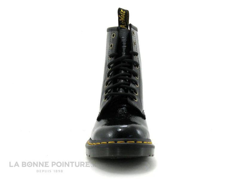 Dr. Martens Dr Martens 1460 - 27774001 - Black Distressed Patent - Boots Noires 2 Dr. Martens Dr Martens 1460 - 27774001 - Black Distressed Patent - Boots Noires – Image 2
