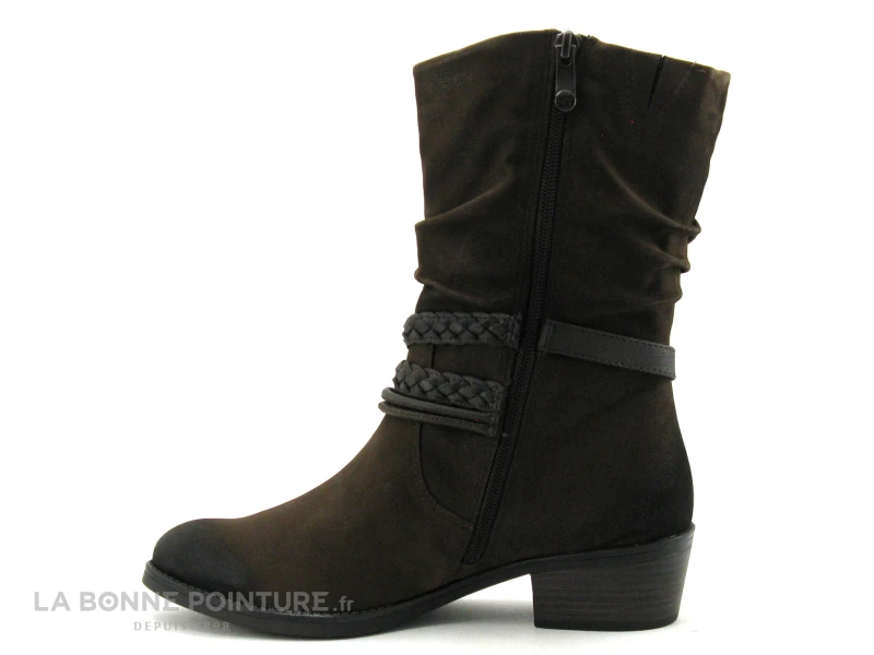 Marco Tozzi 2-25316-29 Cafe Comb - Bottine Femme Marron 3 Marco Tozzi 2-25316-29 Cafe Comb - Bottine Femme Marron â Image 3
