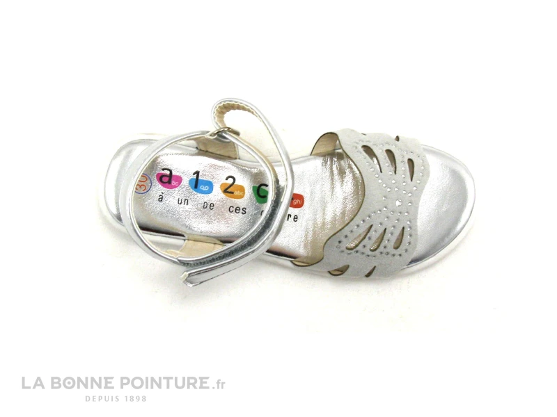 A12C4 VAINA-T Gris - Diamants - Nu-pieds Fille 3 A12C4 VAINA-T Gris - Diamants - Nu-pieds Fille â Image 3