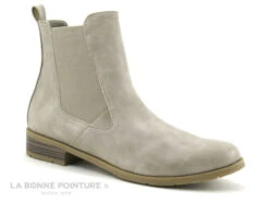 Nouvelles versions 17 Marco Tozzi 2-25039-29 Ecru - Bottine Chelsea Femme Blanc Casse