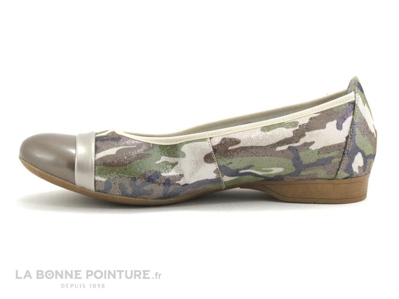 INEA Isabeau Camouflage Kaki Marron - Ballerine 3 INEA Isabeau Camouflage Kaki Marron - Ballerine â Image 3
