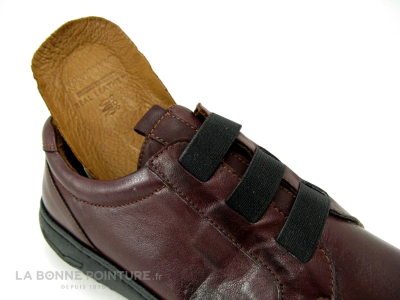 Karyoka DENIM Bordeaux - Elastique - Chaussure Basse Femme 5 Karyoka DENIM Bordeaux - Elastique - Chaussure Basse Femme – Image 5