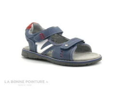 Sprox 387930 Bleu Rouge - Sandale Velcro GARCON