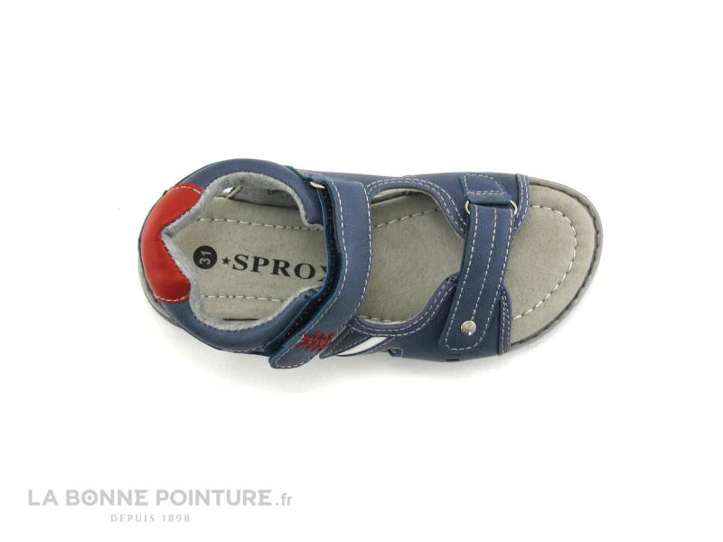 Sprox 387930 Bleu Rouge - Sandale Velcro GARCON 3 Sprox 387930 Bleu Rouge - Sandale Velcro GARCON – Image 3